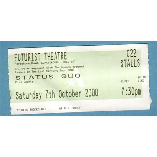 Status quo futurist - quo, theatre