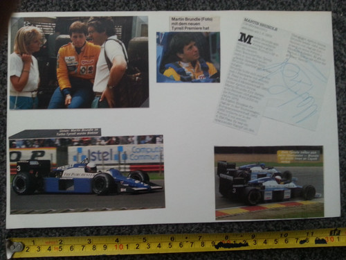 Martin brundle tyrrell - brundle, (tyrrell