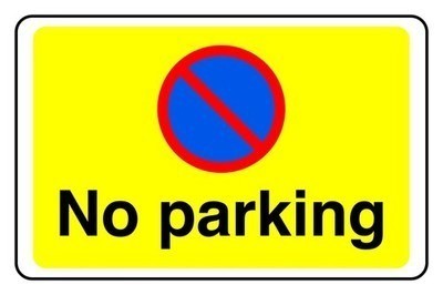 Parking safety sign - parking,