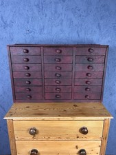 A Vintage Bank Of Drawers