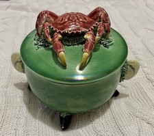 Majolica Crab Soup Tureen
