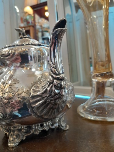 Victorian silver plated tea - silver,