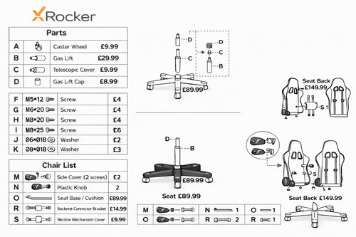 Rocker gaming chair - gaming,
