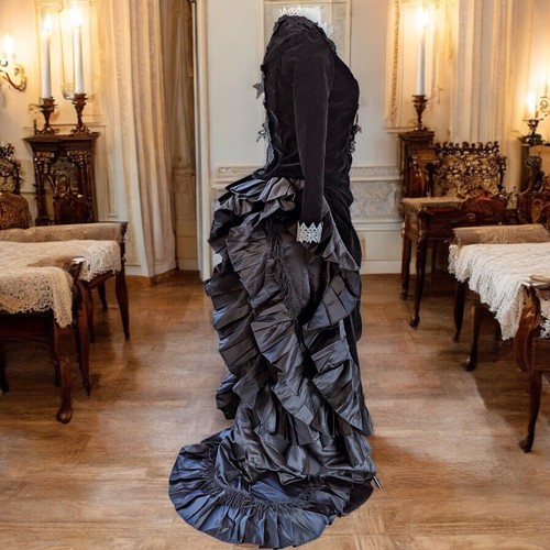 Victorian bustle dress and