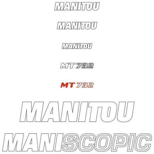 Decal sticker set manitou - sticker,