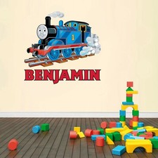 Custom Personalised Thomas The Tank Engine Bedroom Nursery Wall Sticker Decal