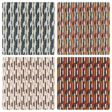 CLARKE AND CLARKE SEATTLE 100% COTTON CURTAIN/CRAFT/CUSHION FABRIC 4 COLOURS