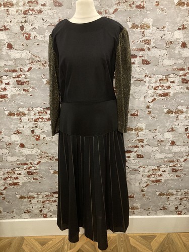Women vintage black gold - black, &