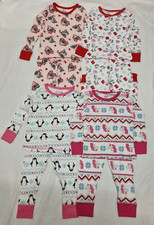 René Rofé,Girls Koala, Penguin, Unicorn Print Pyjama Top and Bottom Set, 2M-12Y