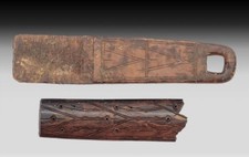 2 ESKIMO ARTIFACTS Adze Or