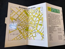 ORGANISER-BIRMINGHAM Road/Rail Map Insert-1 TRI  Sheet-Laminate-Filofax personal