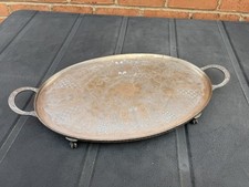 Vintage silver plated footed - silver,