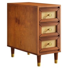 23.6" End Table, Solid Wood