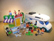 PLAYMOBIL CAMPING SET (Motorhome,Cafe Building,Furniture,Figures,Truck)