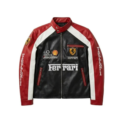 Ferrari racing leather jacket - ferrari,