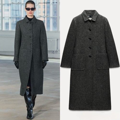 New 259 zara wool coat - new,