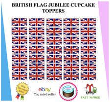 35X BRITISH FLAG CUPCAKE