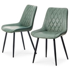 Dining chairs faux leather - chairs,