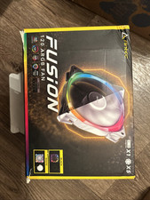5 x Pack of Antec Fusion 120mm 12cm ARGB White PC Fans 2000RPM Controller Box (Y