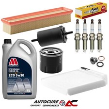 FOR RENAULT CLIO 1.2 MK3 PETROL 2009-2012 FULL FILTER SERVICE KIT & SPARK PLUGS