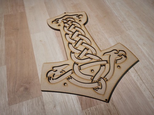 Large wooden viking - viking, norse