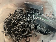 500x 65mm UPVC POLY TOP PINS NAILS PLASTIC POLYMER HEADED SOFFIT FASCIA FIXINGS