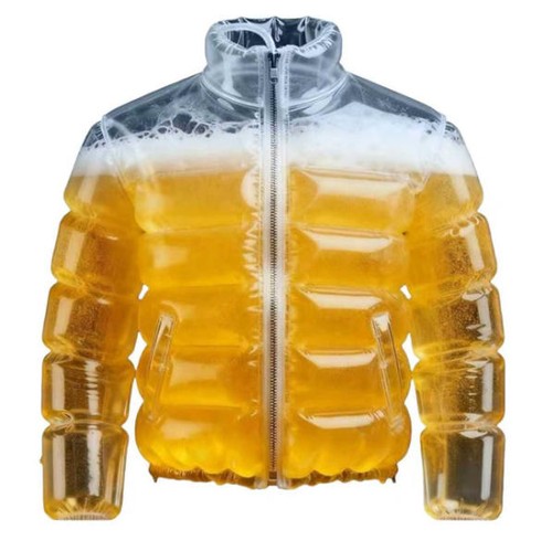 Clear inflatable beer filled - clear,