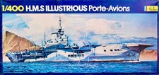 Heller HMS Illustrious 1/400 Scale Model Kit 1052. 1979. Contents in Sealed Bags