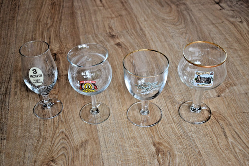 Belgian french beer glasses - beer,