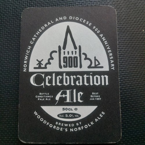 Woodfordes beer mat - cat, no
