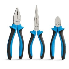 3 pc Heavy Duty Plier Blue Set