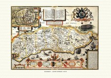 Old Map of Sussex - Antique