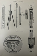 Antique Print Barometer