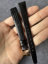 Vintage Watch Strap 14 mm lizard Leather Nos Open Ended Top Quality hirsch