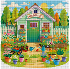Printed Cross Stitch Kit 11 ct