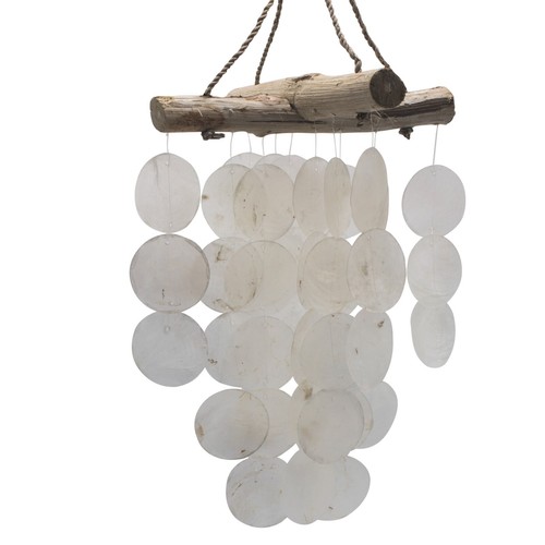 White capiz shell glass and - white,