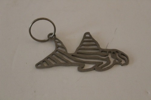 Zebra pleco key chain - key,