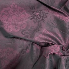 10m Deep Purple Damask Curtain