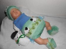 Hand knitted Blue *Woolly