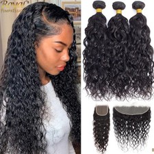 Human Hair Bundles with 4x4