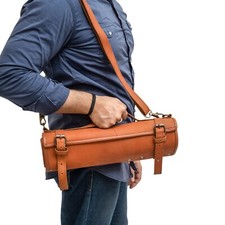 Leather Knife Roll Bag Knife