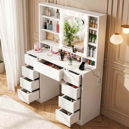Dressing table power outlet - table, w/