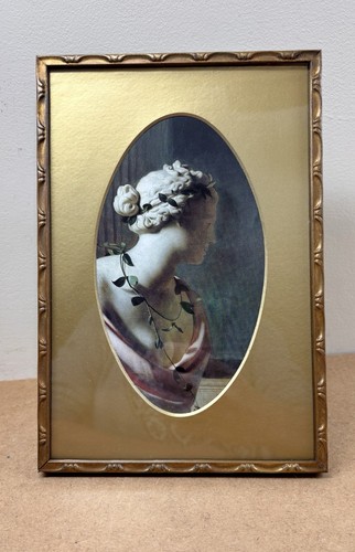 Antique easel back picture - easel,