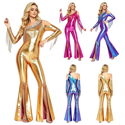 Women metallic 80s disco - women,