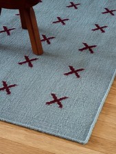 Antique Swedish Rug Blue