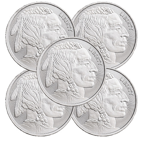 Lot buffalo indian 1 oz - of,