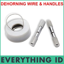 DEHORNING EMBRYOTOMY WIRE HANDLES DEHORNER CATTLE CALF RAMS GOATS REMOVING HORNS