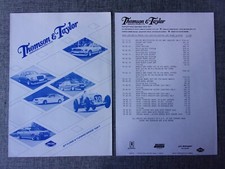 MERCEDES BENZ BMW AUDI QUATTRO Conversions by THOMSON & TAYLOR 1987 Brochure