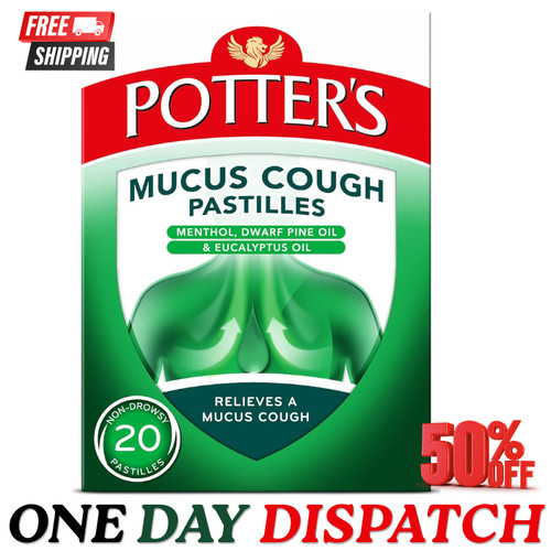 Potter mucus cough pastilles - cough,