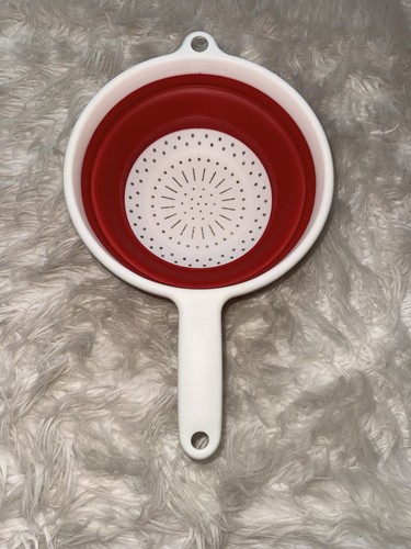 Silicone collapsible colander - collapsible,